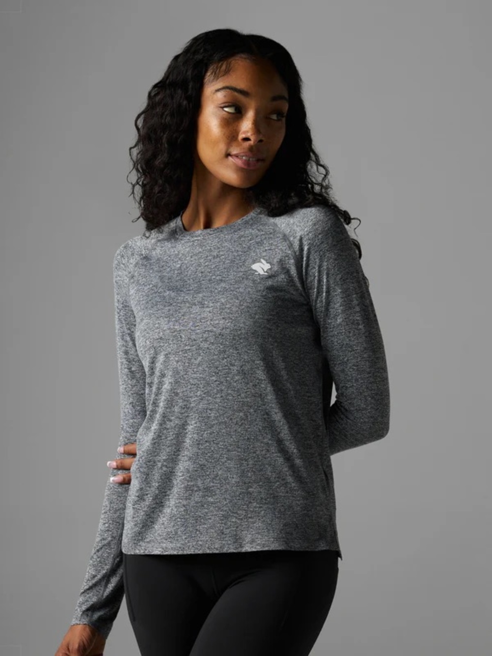 Rabbit women’s EZ tee LS long sleeve running shirt size large workout gym
